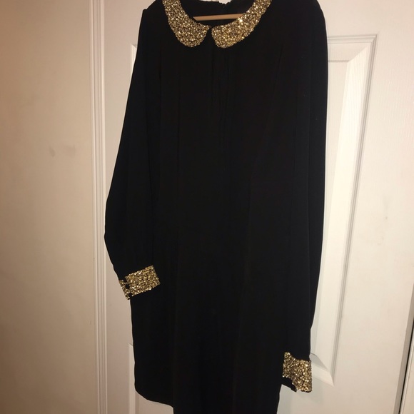 Black and Gold dress romper - Picture 2 of 6